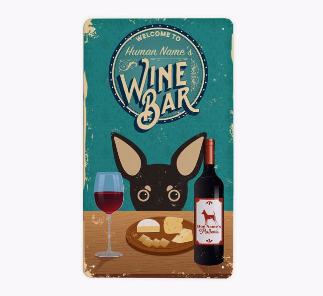 Wine Bar: Personalised {breedFullName} Metal Sign